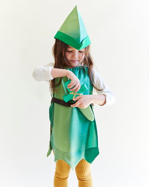 Peter Pan Hat - 100% Silk Cap For Dress-Up and Pretend Play