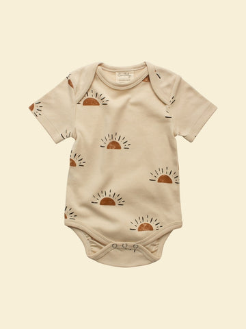 Organic Baby Short-Sleeve Bodysuit - Sun
