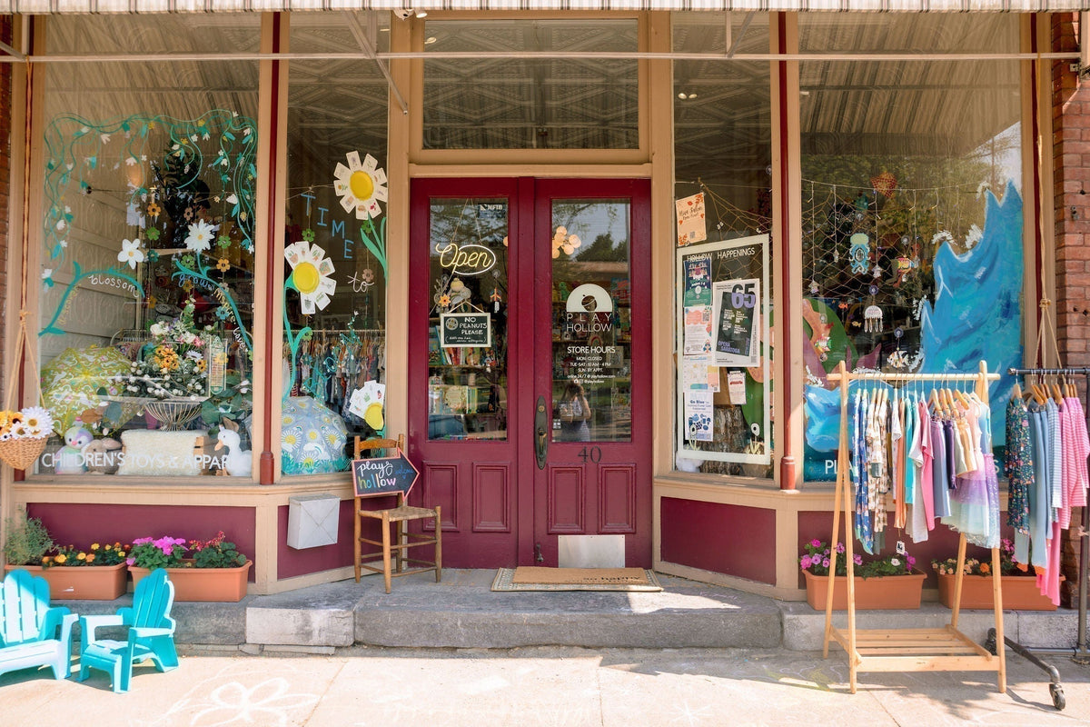 Outside view of Play Hollow store