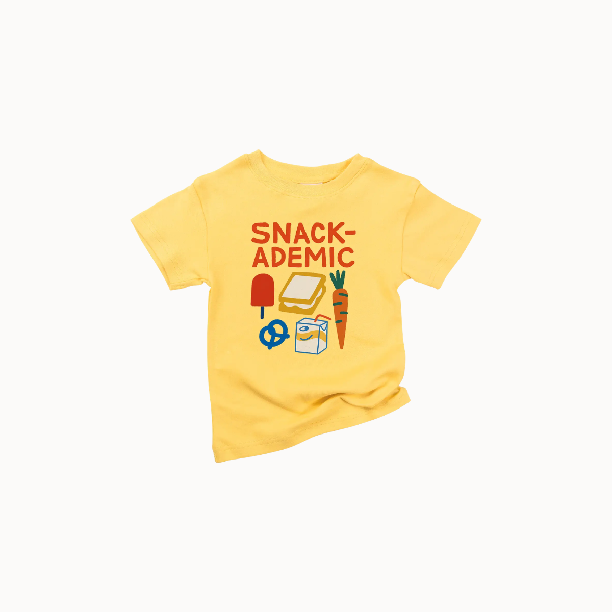 Spunky Stork - Smart Snacks Back to School Graphic Tee - Organic Cotton