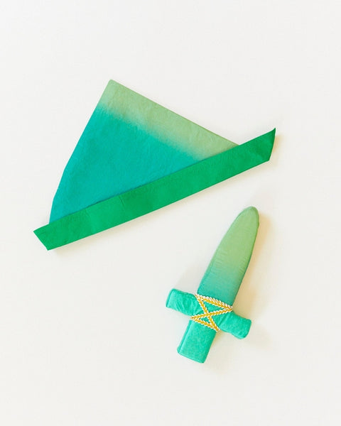 Peter Pan Hat - 100% Silk Cap For Dress-Up and Pretend Play
