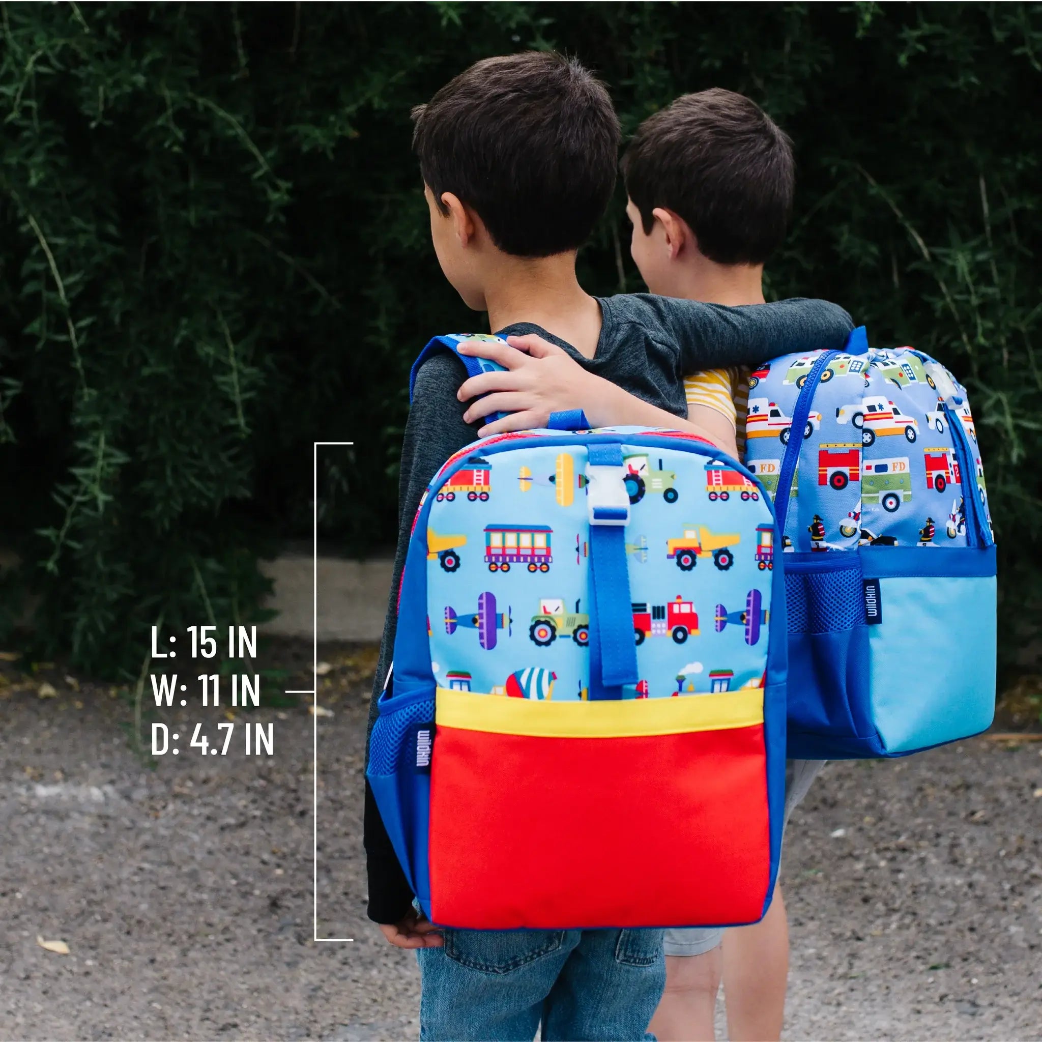 Wildkin - Trains, Planes & Trucks - Pack-It-All Backpack