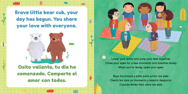 Niños yoga: Brave Bear / Oso valiente Board Book