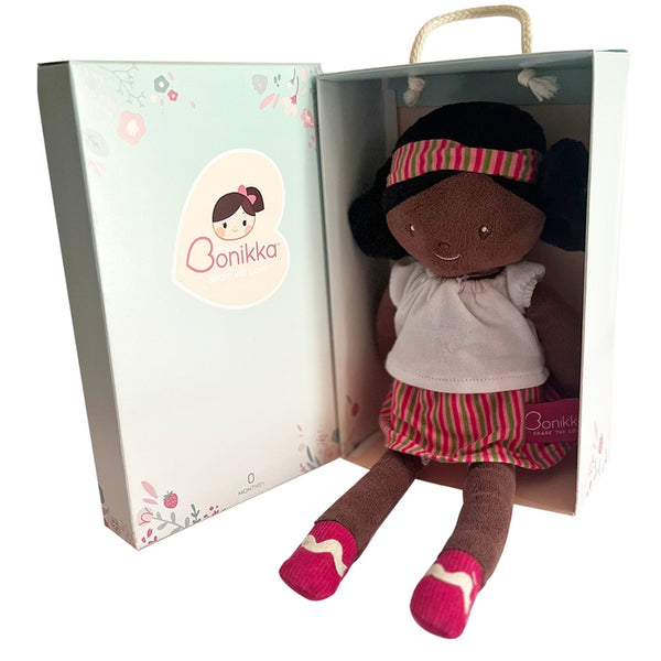 Tikiri Toys - Amy Doll with Black Hair