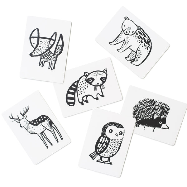 Woodland Black & White Art Cards
