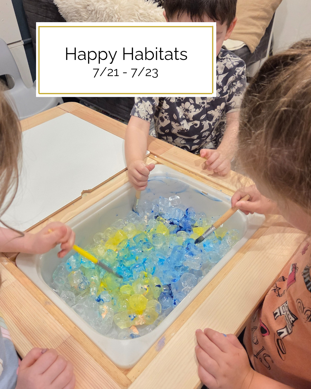7/21-7/23 - Week 3: Happy Habitats - Pequeños Camp at Play Hollow