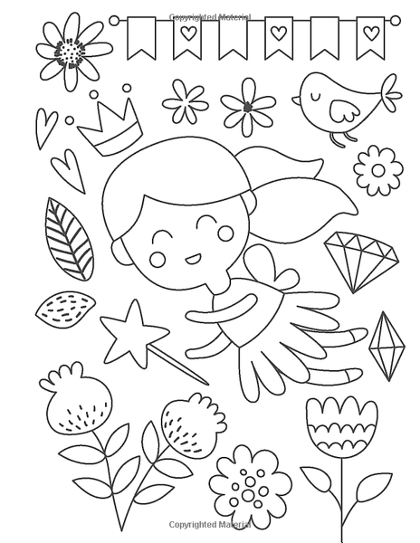 Coloring Book - Whimsical Fairies and Friends