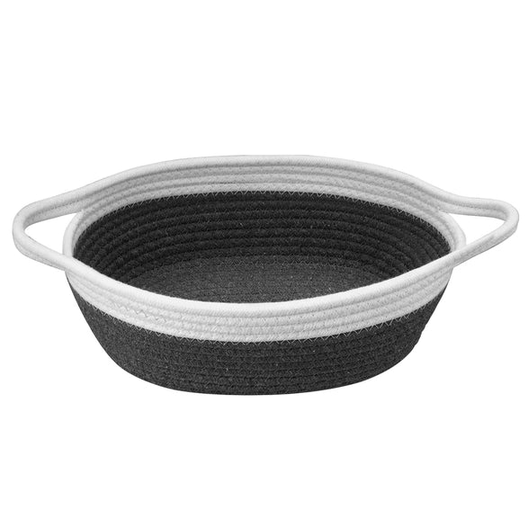 Play Hollow - Large White and Grey Rope Basket