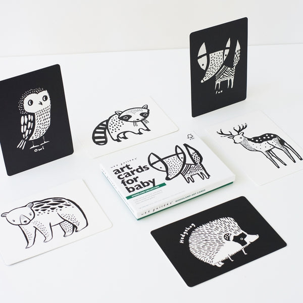 Woodland Black & White Art Cards