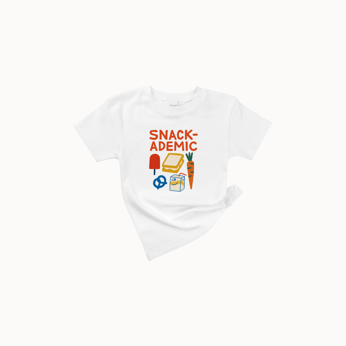 Spunky Stork - Smart Snacks Back to School Graphic Tee - Organic Cotton
