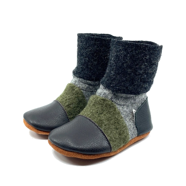 Nooks Design - Kelp Felted Wool Booties