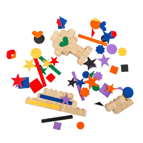Eco-bricks™ Bamboo 45pcs + felt
