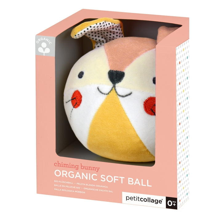 Organic Soft Chime Ball Baby Bunny