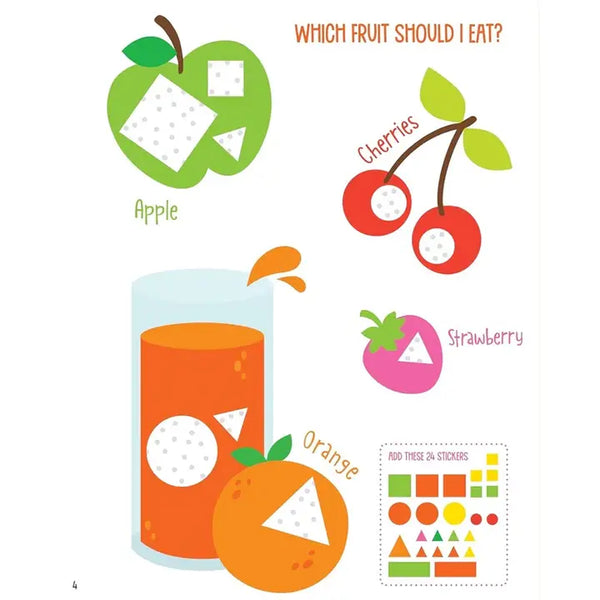Happy Fox BOOKS - Activity Book - Sticker Fun: Learn About Shapes and Colors