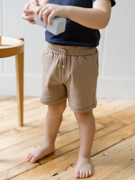 Colored Organics - Organic Baby and Kids Dane Short - Truffle