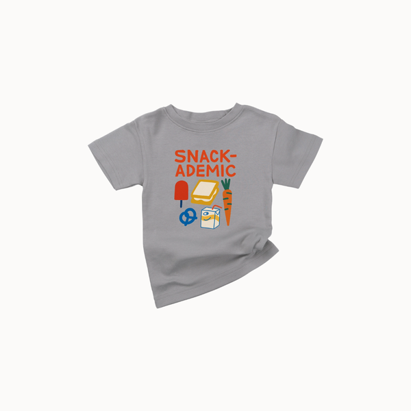 Spunky Stork - Smart Snacks Back to School Graphic Tee - Organic Cotton