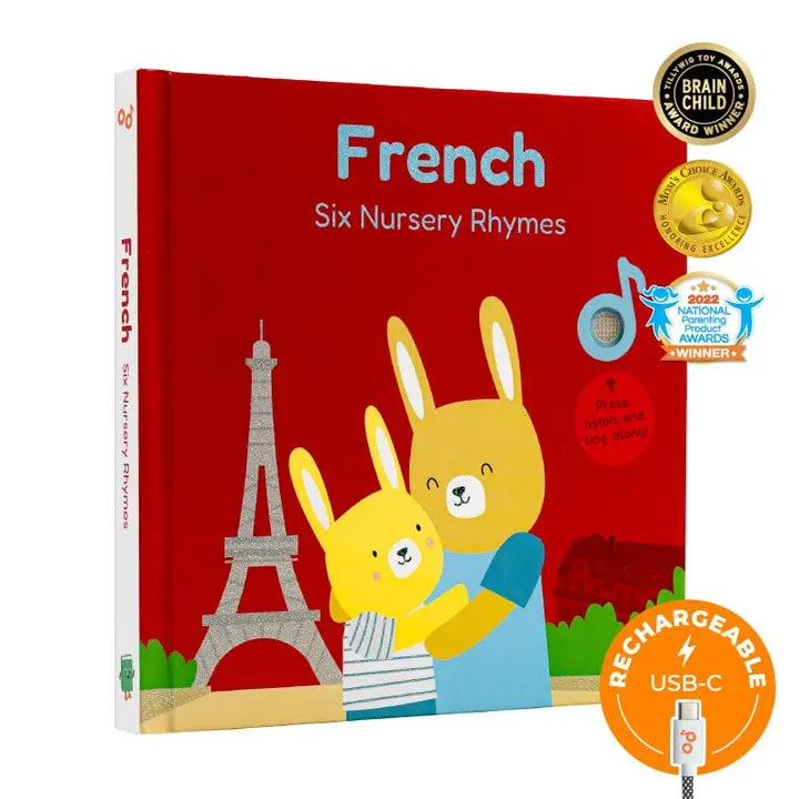Cali's Books - French Nursery Rhymes Book-Bilingual Sound Books