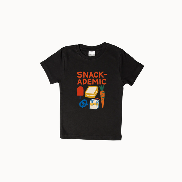Spunky Stork - Smart Snacks Back to School Graphic Tee - Organic Cotton