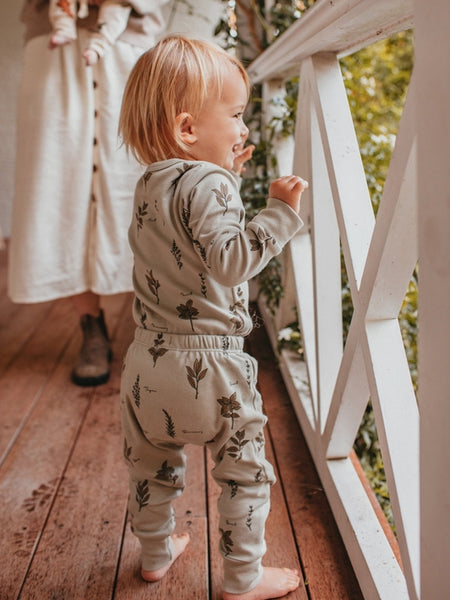 Organic Baby Long-sleeve Bodysuit - Herb