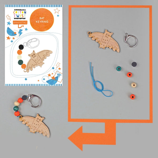 Cotton Twist - Make Your Own Halloween Bat Keyring