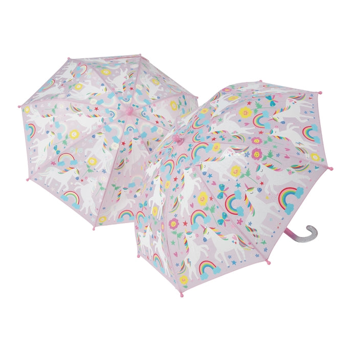 Floss and Rock - Color Changing Umbrella - Rainbow Unicorn