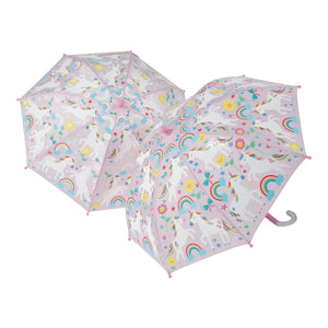 Floss and Rock - Color Changing Umbrella - Rainbow Unicorn