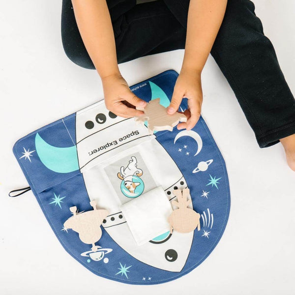 Rocket Ship Play Mat - Planets