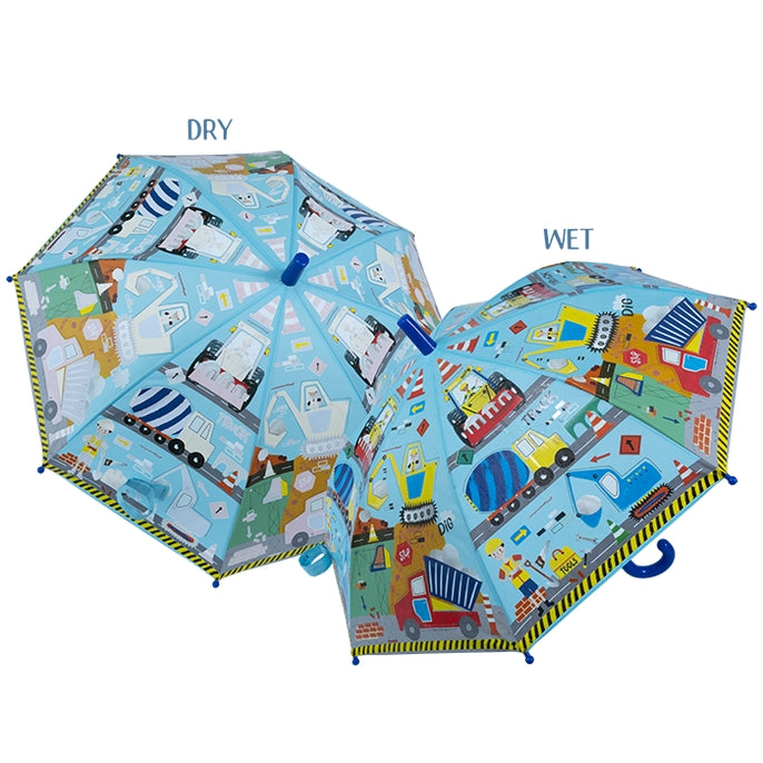 Floss and Rock - Color Changing Umbrella - Construction Vehicles