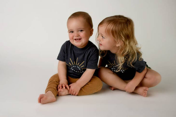 We All Shine Brighter Together Kids' Tee - Vintage Navy