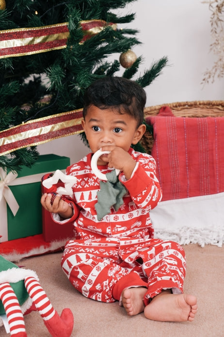 Tikiri Toys - Rubber Ring Teether with Christmas Tree