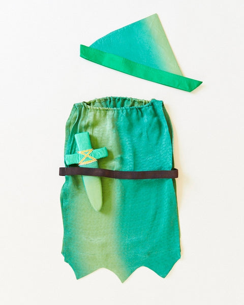 Peter Pan Hat - 100% Silk Cap For Dress-Up and Pretend Play