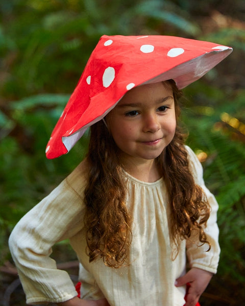 100% Mulberry Silk Kids Mushroom Hat