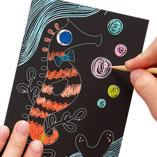 OOLY - Mini Scratch & Scribble Art Kit: Friendly Fish