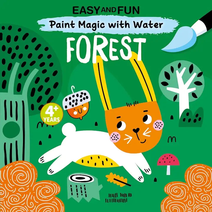 Happy Fox BOOKS - Painting Book - Paint Magic with Water: Forest