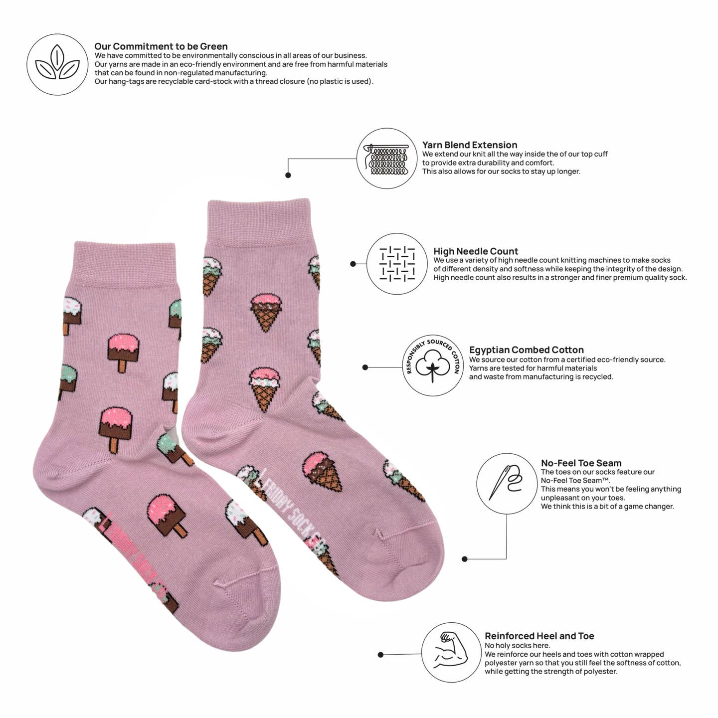 Friday Sock Co. - Kid's Ice Cream Socks