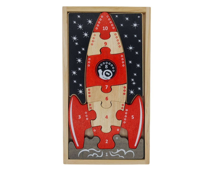 321 Blast Off Puzzle - Multilingual Space Puzzle