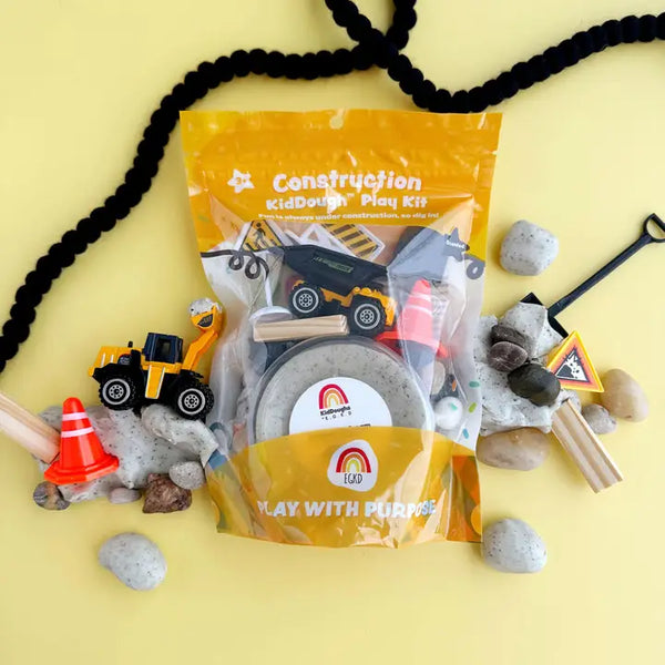 Earth Grown KidDoughs - Construction (Cookies & Cream) Kiddough Play Kit