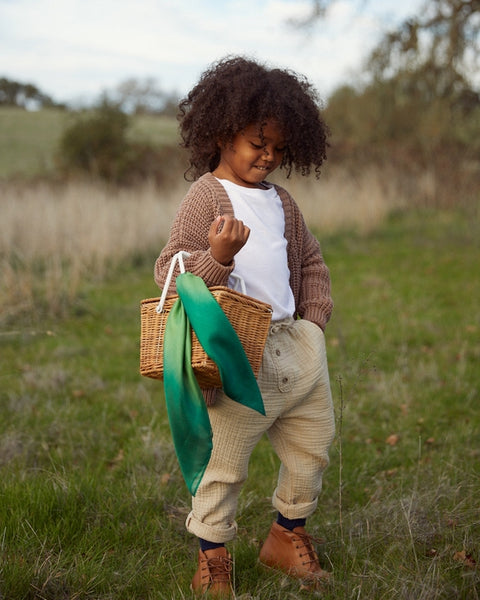 Mini Earth Playsilks - Open- Ended 100% Natural Silk Toys - Forest