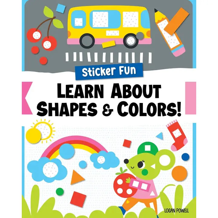 Happy Fox BOOKS - Activity Book - Sticker Fun: Learn About Shapes and Colors