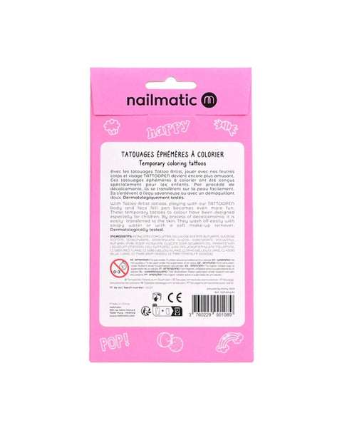 Nailmatic USA - Temporary Coloring Tattoos - Kawai