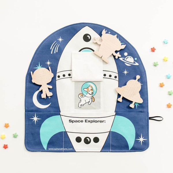 Rocket Ship Play Mat - Planets