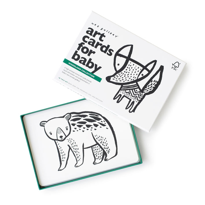 Woodland Black & White Art Cards