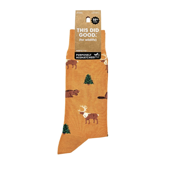 Friday Sock Co. - Men's Wildlife This Did Good Socks - Outdoorsy Gift For Dad