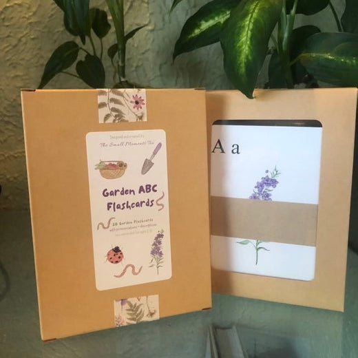 The Small Moments Too - Garden ABC Alphabet Flashcards