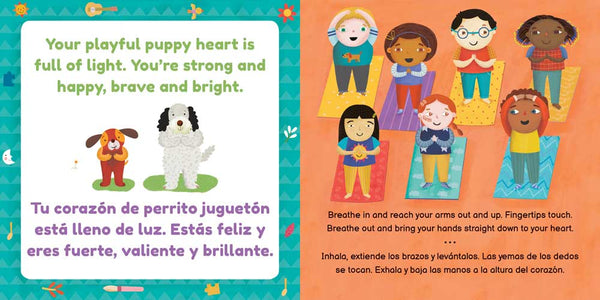 Niños yoga: Strong Puppy / Perrito fuerte Board Book