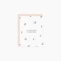 Amy Zhang A Little Note of Gratitude Music Pun Thank You Card