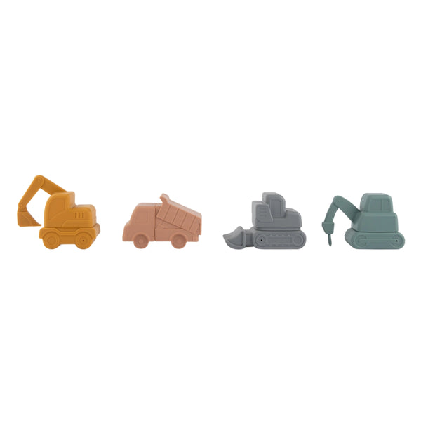Bug+Bean Kids - Construction Mold Free Bath Toy Set of 4