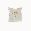 Girl's white shirt with one cherry