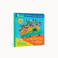 Children's book titled 'The Wheels on the Bus' with a colorful cover featuring a bus and children.