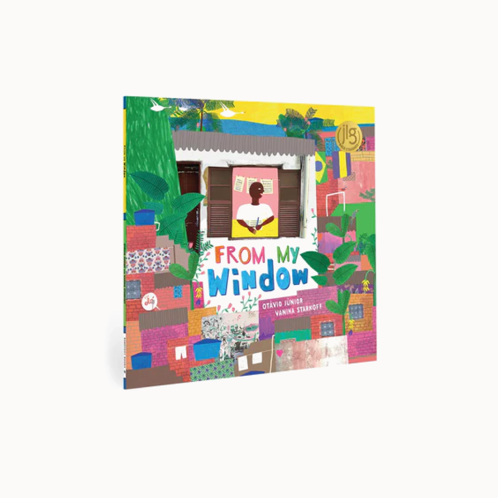 Book cover of 'From My Window' with colorful illustration and text